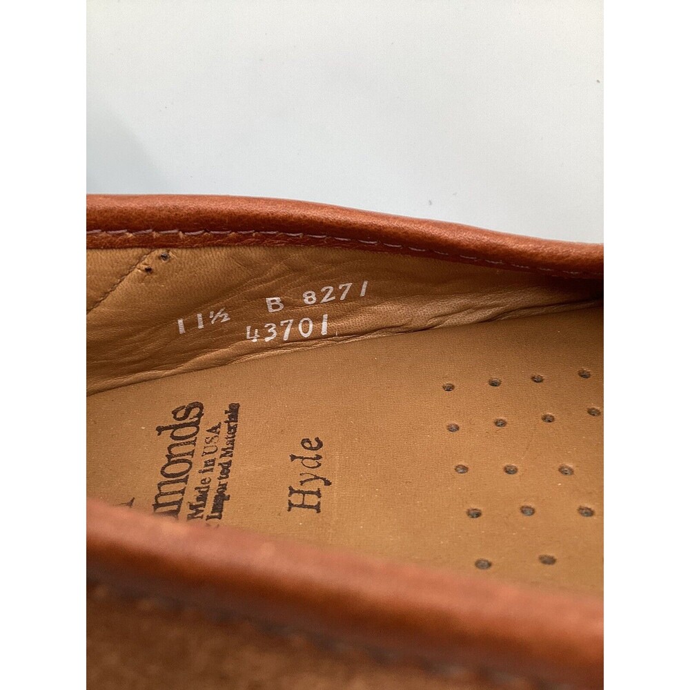 Allen Edmonds Hyde Penny Loafers Leather and Suede Brown Men’s Size 11.5 - Picture 6 of 7